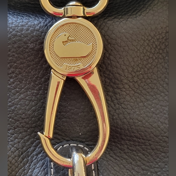 Dooney & Bourke black gold Whipped Stitched Hobo Shoulder Bag - Picture 4 of 16